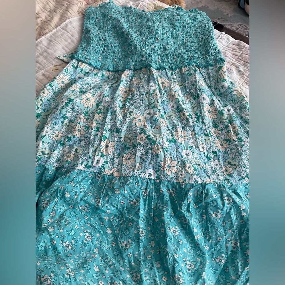 NWT Sz XL *City Triangles* BOHO Dress Floral Tiered Sundress